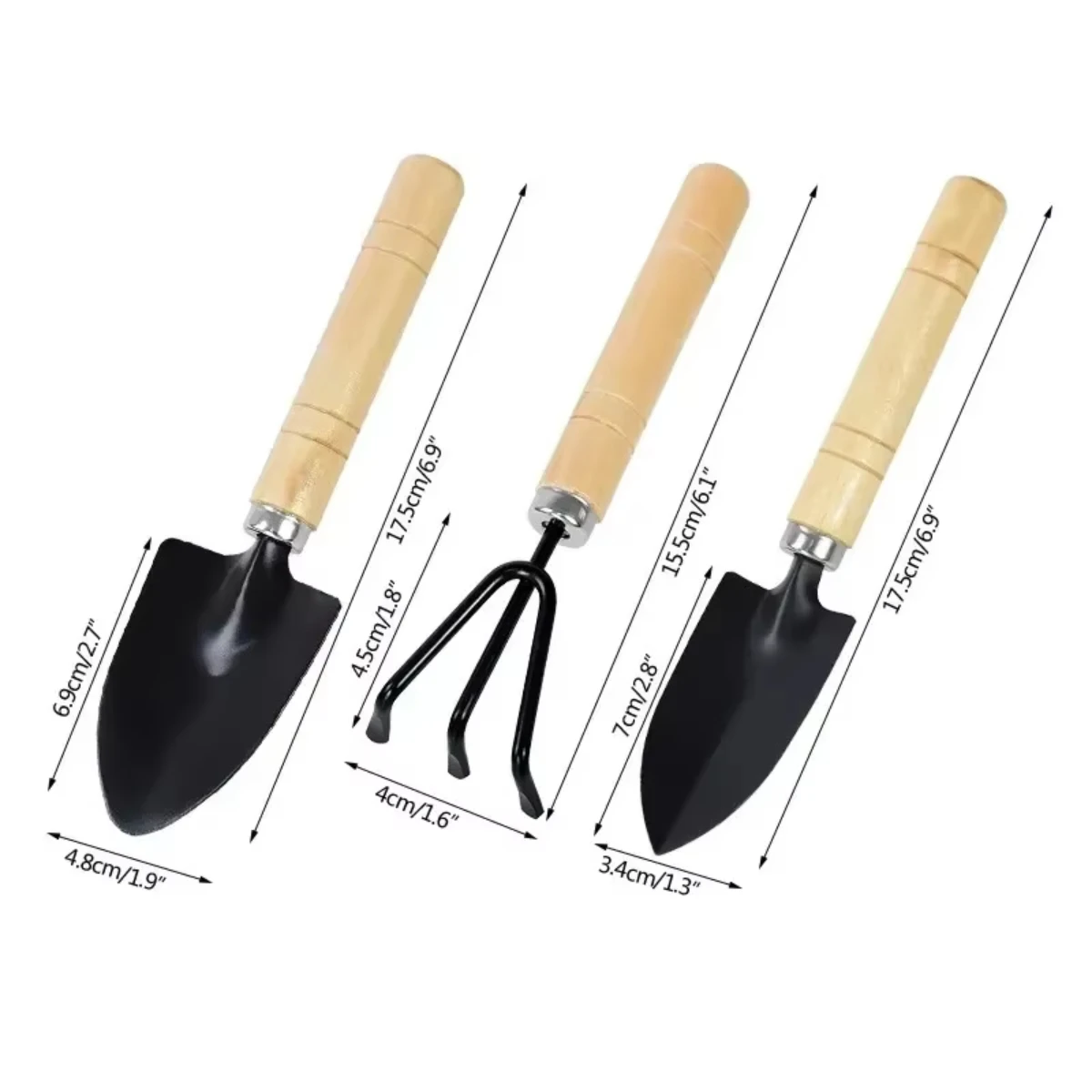 Gardening Tools Vegetables - 정원용 미니 도구 세트 3개입: 화분,