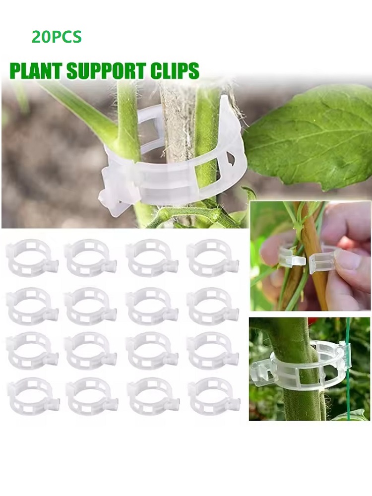 20개 식물 지지 클립, 스냅온 방식 재사용 가능한 정 - Gardening Tools Vegetables 리뷰 및 가격